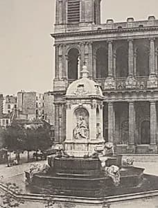 Fountain at St. Sulpice by Charles Marville