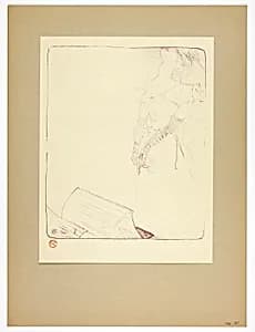Frontispiece, from Yvette Guilbert by Henri de Toulouse-Lautrec