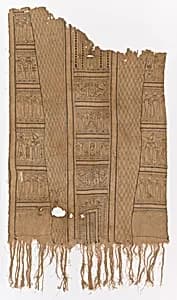 Funerary Shroud Fragment by Ancient Egyptian