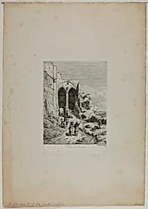 Gate of Orvieto by Gustav Friedrich Papperitz
