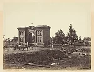 Gateway of Cemetery, Gettysburg by Timothy O'Sullivan