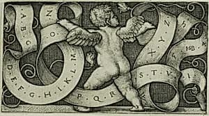 Genius with the Alphabet by Hans Sebald Beham