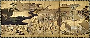Genre Scenes (Fūzoku byōbu) by Unknown
