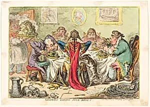 Germans Eating Sour-Krout by James Gillray