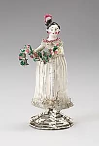 Girl Holding a Garland by Unknown