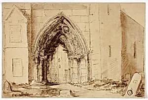 Gothic Church Portal by Unknown artist