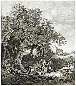 Grotta Ferrata by Adrian Ludwig (Ludwig) Richter