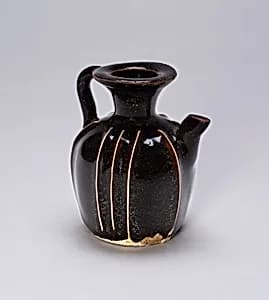 Handled Ewer with Vertical Ribs by Unknown