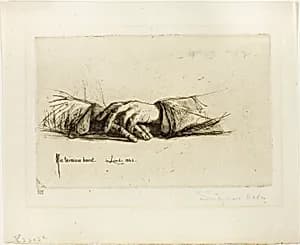 Hands Folded by Francis Seymour Haden