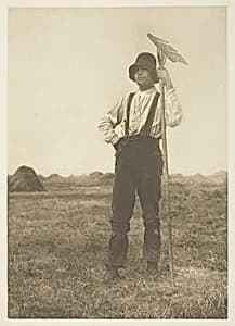 Haymaker with Rake (Norfolk) by Peter Henry Emerson