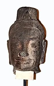 Head of Bodhisattva Avalokiteshvara by Khmer