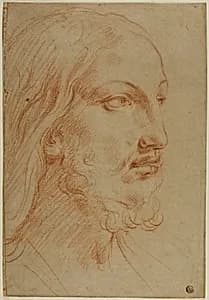 Head of Christ by Giovanni Andrea Sirani
