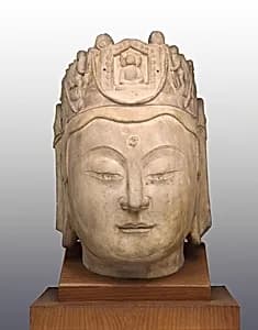 Head of Guanyin by Unknown