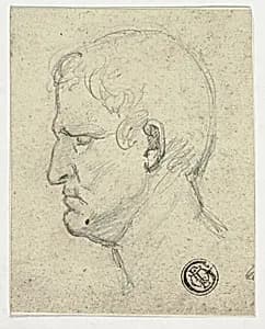 Head of Roman Emperor by William Mulready