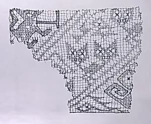 Headcloth Fragment by Chancay