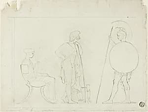 Hector Chiding Paris by John Flaxman