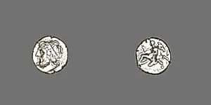 Hemidrachm (Coin) Depicting Poseidon by Ancient Greek