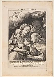 Holy Family by Jan Sadeler, I