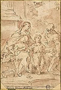 Holy Family by Gaspare Diziani