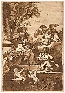 Holy Family with Angels by Jean-Jacques Lagrenée