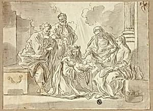 Holy Family with Saints by Francesco Solimena