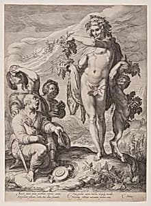 Homage Paid to Bacchus by Jan Saenredam