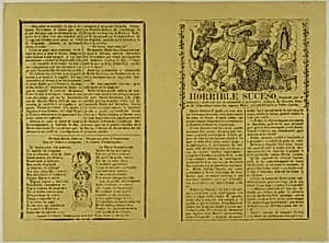 Horrible suceso (Horrible Incident) by José Guadalupe Posada