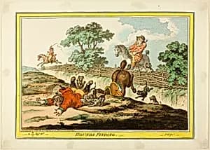 Hounds Finding by James Gillray
