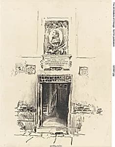 House of Cervantés, Madrid by Joseph Pennell