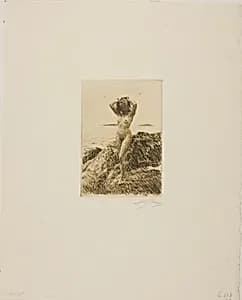 Hårtång (Seawood-wreath) by Anders Zorn