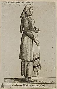 Hungarian Woman by Wenceslaus Hollar