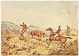 Hunting Scene by Henry Alken
