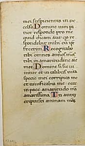 Illuminated Manuscript Leaf by Unknown