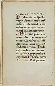 Illuminated Manuscript Leaf by Unknown