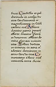 Illuminated Manuscript Leaf by Unknown