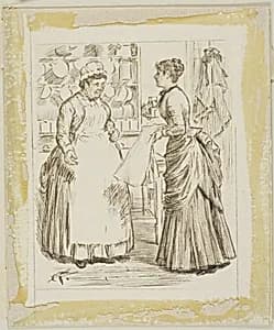 In the Kitchen by Charles Samuel Keene