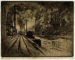 In the Works, Homestead by Joseph Pennell