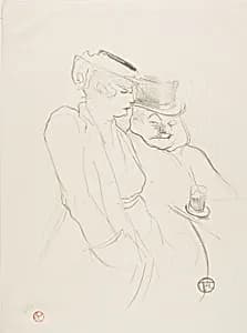 In Their Forties by Henri de Toulouse-Lautrec