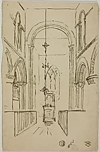 Interior of a Cathedral by Unknown artist