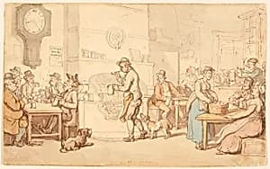Interior of an Inn by Thomas Rowlandson