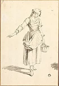 Italian Peasant Girl by Jacob Philipp Hackert