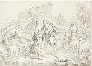 Jacob and Rachel by August Richter