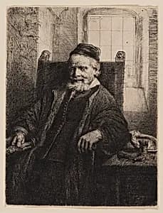 Jan Lutma, Goldsmith by Rembrandt van Rijn