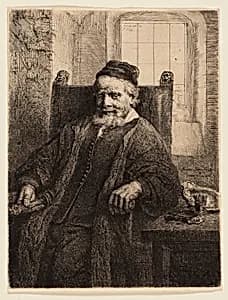 Jan Lutma, Goldsmith by Rembrandt van Rijn