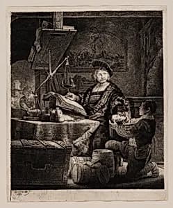 Jan Uytenbogaert, “The Goldweigher” by Rembrandt van Rijn
