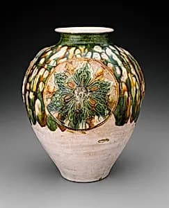 Jar with Floral Medallions by Unknown
