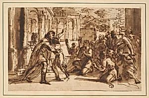 Joseph Greeting his Brothers by Pier Francesco Mola