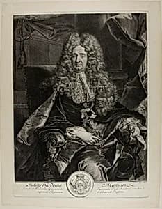 Jules Hardouin Mansart by Gérard Edelinck