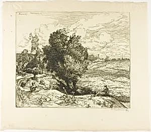July in Picardie by Louis Auguste Lepère