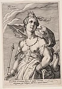 Juno, from Three Goddesses by Jan Saenredam